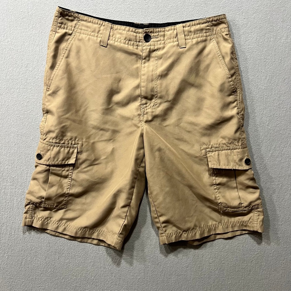 Tony Hawk Skater Skateboard Streetwear Y2K Tan Cargo Shorts Men Size 34
